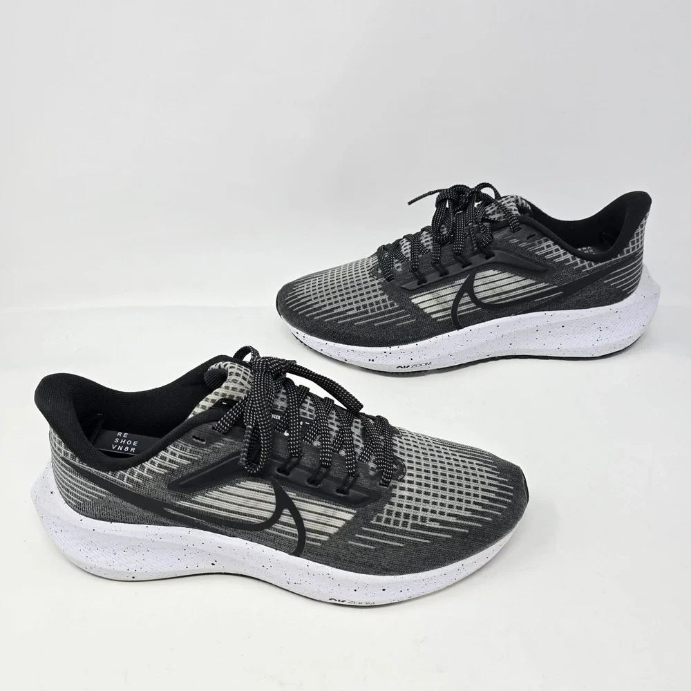 Nike Air Zoom Pegasus 39 Womens 7.5 Black White Running Shoes DH4072-005